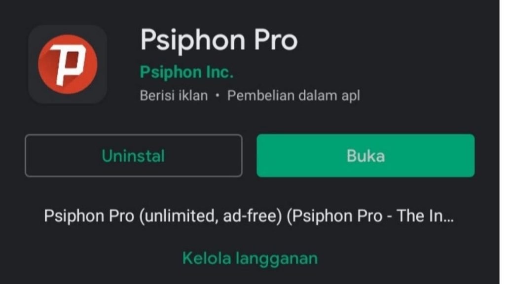 cara setting Psiphon Pro