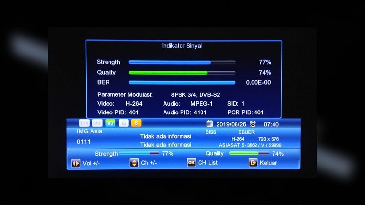 Kode BISS Key Asiasat 5