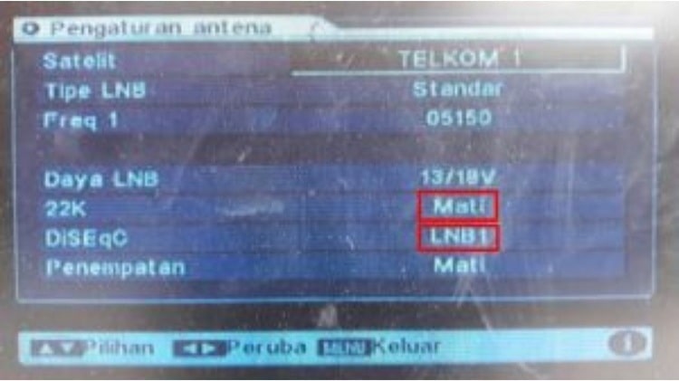 Setting Satelit Telkom 3S