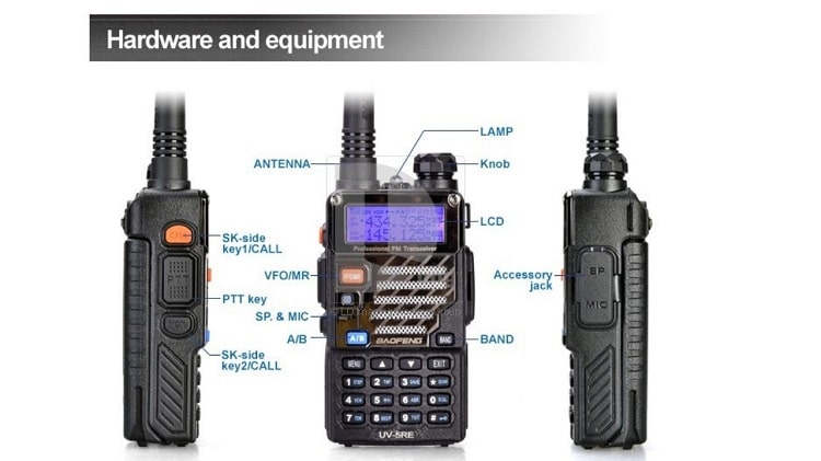Setting HT Baofeng UV 5R