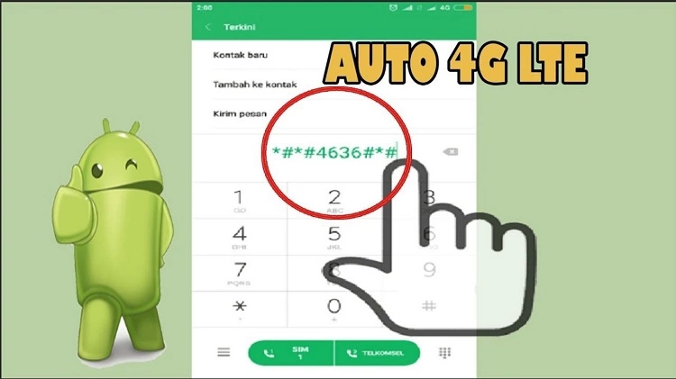 Cara Setting 4G dengan Dial Number