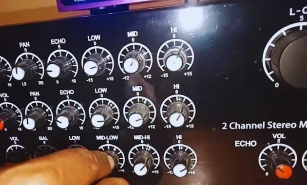 Cara Setting Amplifier Karaoke