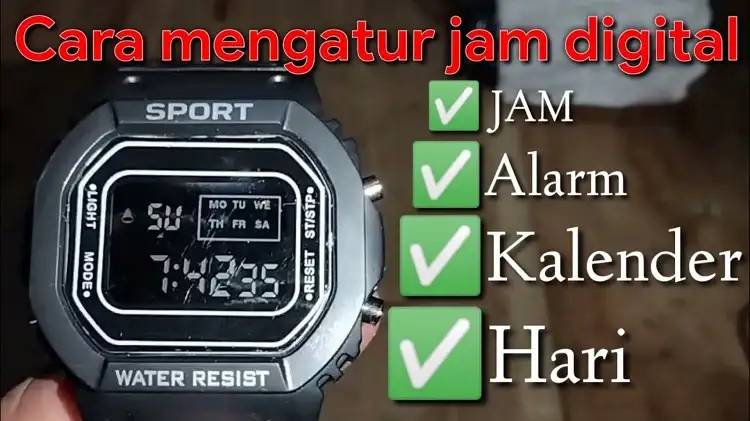 Cara Mengatur Waktu dan Tanggal Jam Digital