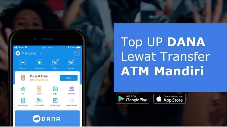 Cara Top Up DANA Lewat ATM Mandiri