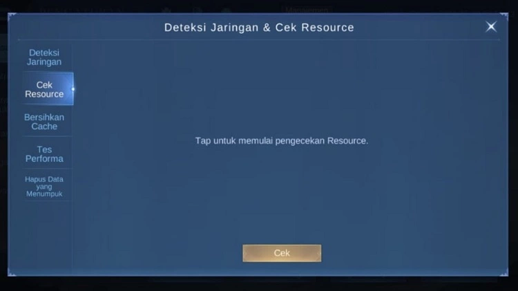 Memeriksa Resource yang Ada