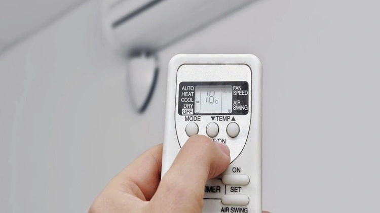 Setting Mode Remote Harus Ke Posisi Bintang atau Cool