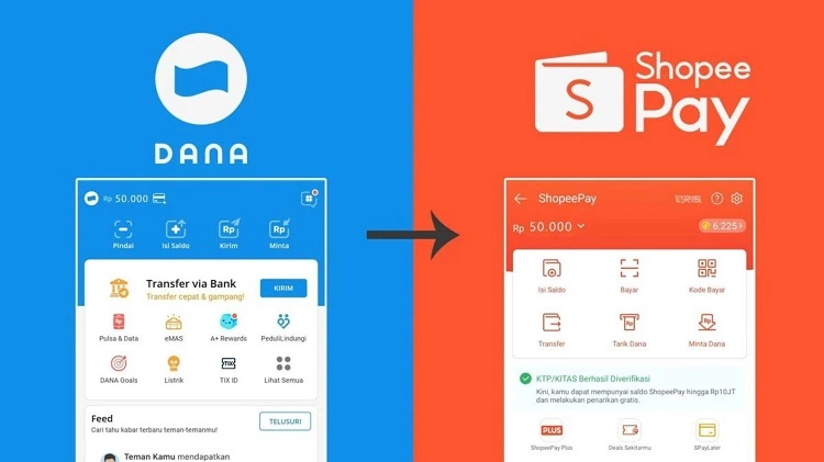 Cara Top Up Shopeepay Via DANA