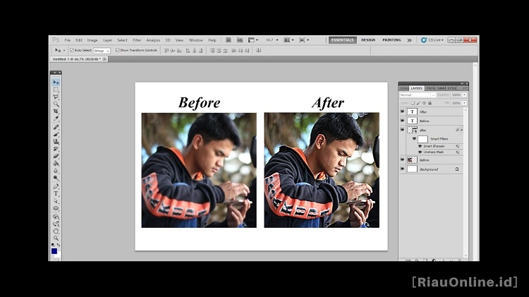 Cara Mempertajam Foto pada Photoshop