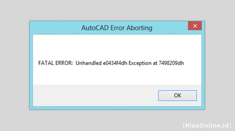 Mengenal Autocad Error