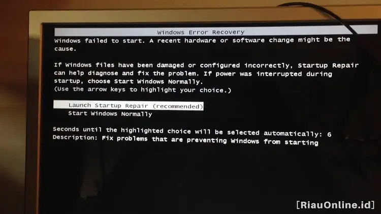 Cara Mengatasi Windows Error Recovery pada Windows 10
