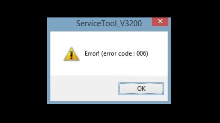 Service Tool Not Responding MP287