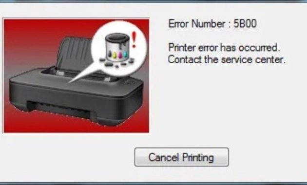 Error 5b00 pada Printer