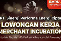 Lowongan Kerja Merchant Incubation PT. Sinergi Performa Energi Cipta