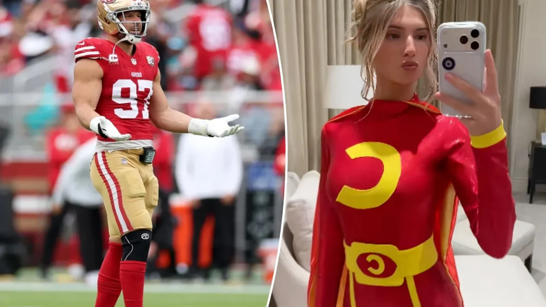Nick Bosa and Girlfriend Go Cartoon for Halloween