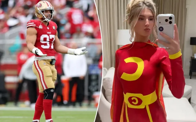 Nick Bosa and Girlfriend Go Cartoon for Halloween