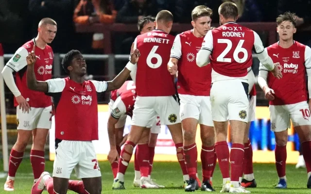 Fleetwood Takes Shock Lead Against Arsenal in Carabao Cup