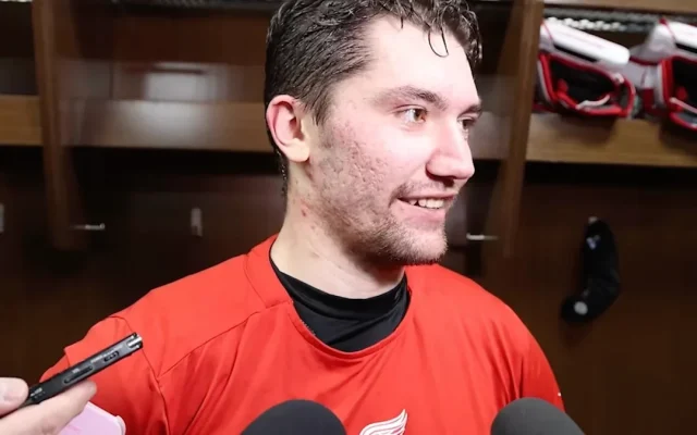 Michal Postava Wins First NHL Start as Red Wings Beat Oilers