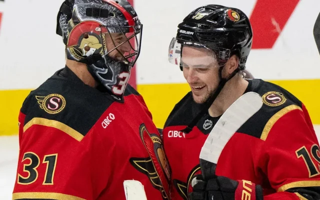Johansson Starts For Senators Against Vegas Golden Knights