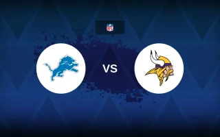 Vikings Face Lions in NFC North Sunday Night Clash